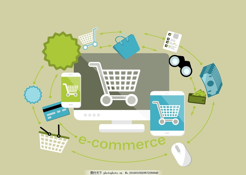 網(wǎng)購新風尚 扁平化插畫如何重塑移動購物體驗